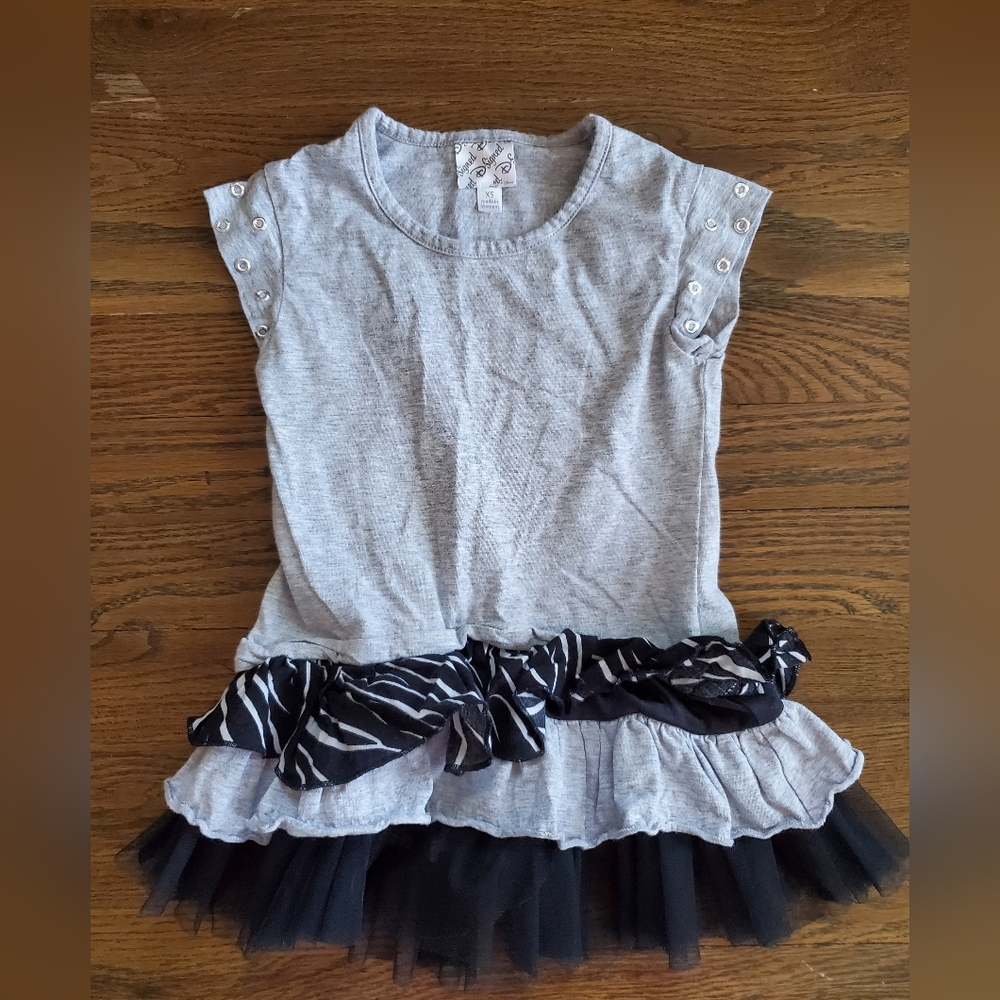D-SIGNED Girls XS Gray/black Tunic Top